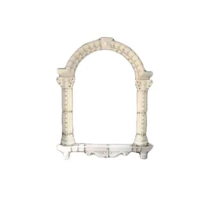 Molde de janela lateral do estilo romano da parede, molde de plástico da guarnição da porta para o cimento