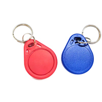 Llavero de Control de Acceso con Impresión de Logotipo Personalizado, 125kHz, TK4100, Etiqueta RFID con Número UID Grabado, Llavero ABS EM para Cerradura Inteligente