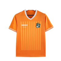 Ensemble Maillot de Foot Homme Côte d'Ivoire Fabrication OEM avec Coupe Automatisée Tenue de Football Côte d'Ivoire