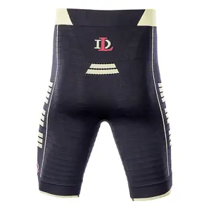 2 Trong 1 Thiết Kế Người Đàn Ông Của Chéo Nén Quần Short Polyester Chạy Quần Short Boxer Ngắn Mặc Ngoài Trời Cho Nam Giới Và Bé Trai Nén Ngắn