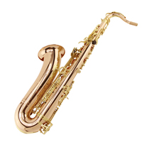 Professional Performance Brass Tenor Saxophone Woodwind Instrument Gold Lacquer Finish Adjustable BB Tone Bakelite Head CN TIA