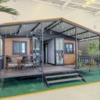 Maison conteneur extensible de 20 pieds, préfabriquée, avec salle de bain et chambre, prête à vivre, design 3 chambres