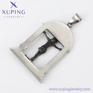 34630เครื่องประดับ Xuping ปืนสีดำชุดศาสนาสแตนเลสเป็นกลางจี้แฟชั่นดีของผู้หญิงเกาหลีที่กำหนดเอง - Product Image 4