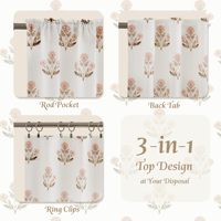 Ferme nouveauté Vintage Faux lin rideaux épais et intimité fenêtre main bloc imprimé rideaux pour chambre de fille de pépinière
