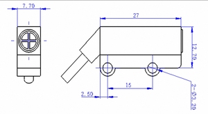 Công tắc quang học mujia thiết kế hình trụ cảm biến quang điện DC10-30V 500us Thời gian đáp ứng phát hiện các vật thể trong suốt được tăng cường - Product Image 2