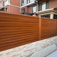 Clôture d'intimité moderne en acier inoxydable et alliage d'aluminium, design à persiennes, résistante à la rouille, bricolage, clôture artistique résidentielle pour escalier, appartement