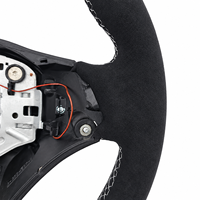   Volant de direction style CS avec bande blanche supérieure pour E90 E91 E92 E93 Série 3 Volant de direction personnalisé en Alcantara