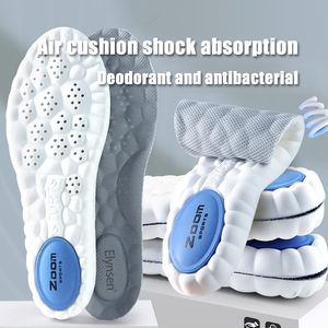 Semelles intérieures pour chaussures <span class=keywords><strong>de</strong></span> football homme femme, coussin <span class=keywords><strong>d</strong></span>'air, massage 4D, soutien <span class=keywords><strong>de</strong></span> la voûte plantaire, respirantes, pour la course à pied - Product Image 2