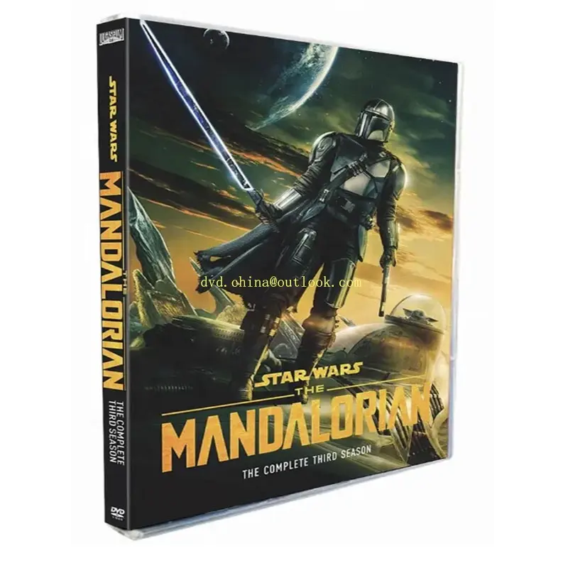 DVD đóng hộp Bộ loạt phim chương trình truyền hình phim Ebay Nhà máy cung cấp mới phát hành đĩa mandalorian mùa 3 3dvd