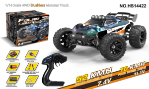 KDS-<span class=keywords><strong>RC</strong></span> 1/14 không chổi than tốc độ cao 4WD <span class=keywords><strong>RC</strong></span> xe hospeed Aurora TB, 2.4G đầy đủ tỷ lệ 52 km/h <span class=keywords><strong>RC</strong></span> xe tải Quái Vật (Spoiler Edition) - Product Image 3