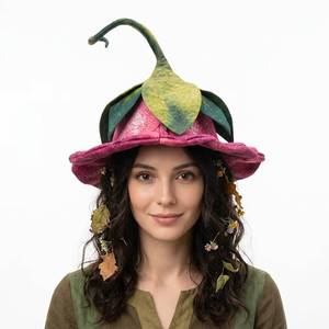 Nuevo Sombrero de Fieltro de Bruja/Mago con Diseño de Flor de Trompeta 2026, Unisex, para Disfraces de Halloween, Accesorios para Actuaciones en Escenario - Product Image 1