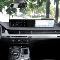 MOOKAKA Dual 12.3 inci Android 14 untuk Audi Q7 2016-2020 Car Stereo Multimedia GPS Navi Wireless CarPlay Head Unit dengan WiFi 4G