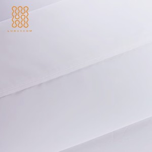 Bộ Chăn Ga Gối Khách Sạn Màu Trắng Bộ Chăn Ga Trải Giường Cho Ga Trải Giường Túi PE Trơn Cotton Ai Cập Đặt Làm Giá Rẻ - Product Image 5