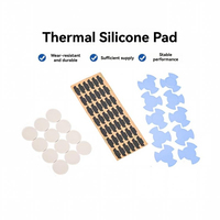 Dissipateur thermique à haute conductivité thermique, coussin thermique en silicone, 1-6W/m.k, -40/+200°C, ignifuge V-0