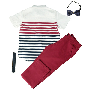 Conjuntos <span class=keywords><strong>de</strong></span> Camisa y Pantalones <span class=keywords><strong>de</strong></span> Verano <span class=keywords><strong>para</strong></span> Niños, 100% Algodón, Estampados, Casuales, <span class=keywords><strong>para</strong></span> <span class=keywords><strong>Adolescentes</strong></span> - Product Image 5