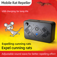 Répulsif Ultrasonique USB pour Souris et Chats, Dispositif Anti-Nuisibles à Modes Réglables, Éloigne les Oiseaux, Dissuasion Ultrasonique des Insectes