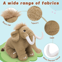 Peluche MorisMos neutre de 40cm, conception personnalisée, animal préhistorique, cadeau mignon, sur le thème de l'âge de glace