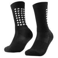 Chaussettes de sport professionnelles en tricot antidérapantes pour adultes, idéales pour la course, le football et le basketball