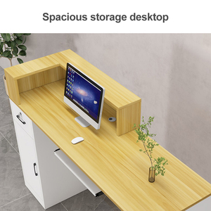 Petit <span class=keywords><strong>Comptoir</strong></span> de Bar, <span class=keywords><strong>Comptoir</strong></span> d'Accueil, <span class=keywords><strong>Caisse</strong></span> Enregistreuse Moderne et Minimaliste pour Magasin de Vêtements, Salon de Thé, Salon de Beauté - Product Image 2