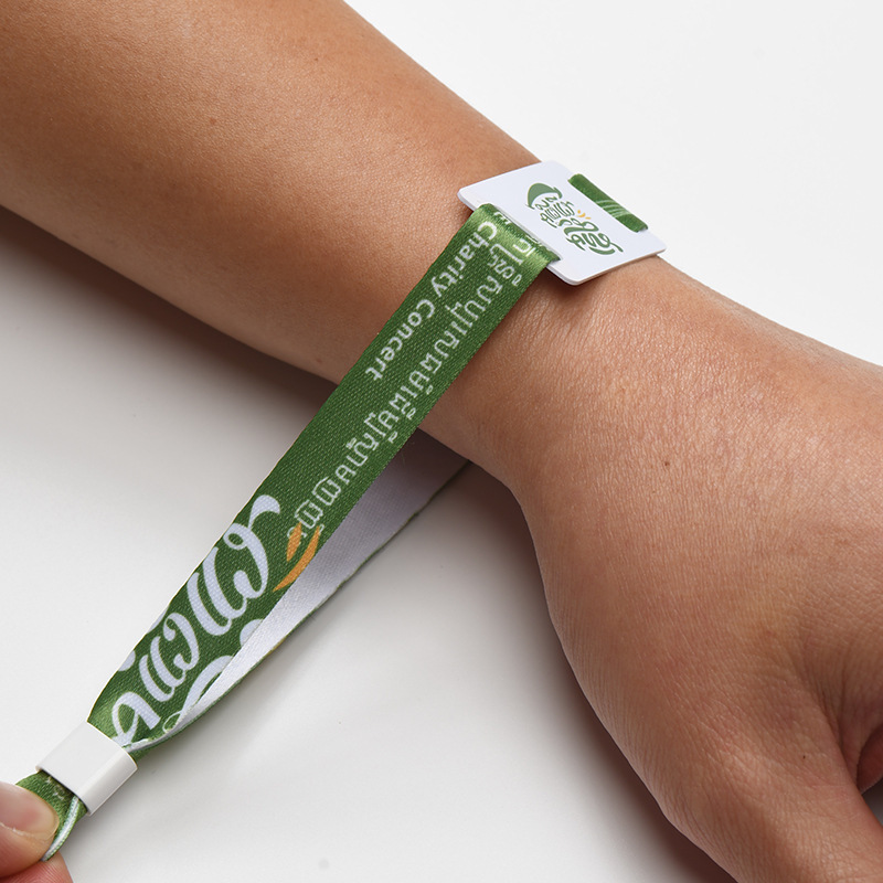 Custom Logo Satin Wrist Bands Short Blank Lanyard for Promotional Party Concert Club Image 3