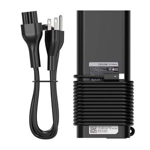 純正USB CタイプC <span class=keywords><strong>Dell</strong></span> 130Wノートパソコンアダプター用、US/UK/EU/AU電源ケーブル付き、便利な接続性 - Product Image 1