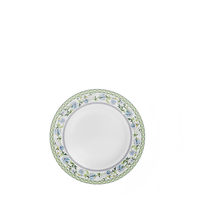 Assiette de table en porcelaine verte à motif floral vintage, élégante assiette de présentation en céramique à motif de fleurs de printemps pour mariage et décoration de table à domicile