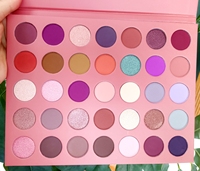 Palette de fards à paupières waterproof à marque privée, 35 couleurs, finis mats, scintillants et métalliques, haute pigmentation, maquillage mixte pour les yeux