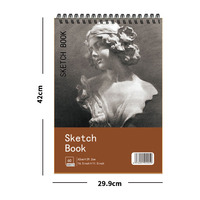 XinyiArt Spiral 60 feuilles 68 lb A3 A5 carnet de croquis papier à dessin sans acide bloc-notes pour enfants débutants artistes professionnels
