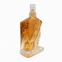 Bocal en verre personnalisé de 700 ml 750 ml avec bouchon en liège Bouteille en verre pour whisky rhum XO avec bouchon en liège