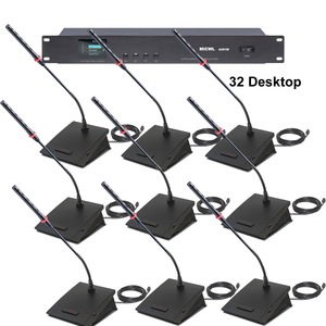 MiCWL Audio haute qualité 32 pièces bureau haut-parleur intégré Microphone de conférence numérique filaire Audio salle de réunion discuter <span class=keywords><strong>micro</strong></span> - Product Image 1