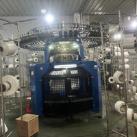 Machine à tricoter circulaire double jacquard industrielle à grande vitesse pour la fabrication de couvertures en tissu éponge, neuve et originale