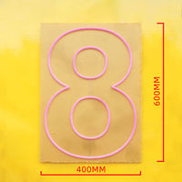 Enseigne LED néon RVB personnalisée avec numéros de joyeux anniversaire ou de mariage, conception gratuite, vente chaude OEM