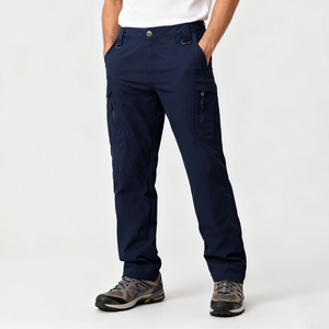 กางเกงตกปลาแนวยุทธวิธีของผู้ชายกางเกงทำงานแบบลำลองกางเกงคาร์โก้แห้งเร็วผ้าไนลอนสำหรับเดินป่ากลางแจ้ง TKAN337ออกแบบโลโก้ได้ตามต้องการ - Product Image 1