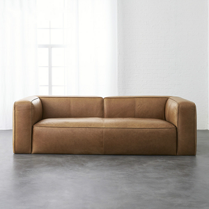 Bắc Âu nâu da ghế sofa cổ điển đau khổ chesterfield sofa cho Văn phòng Phòng chờ đợi phòng - Product Image 4
