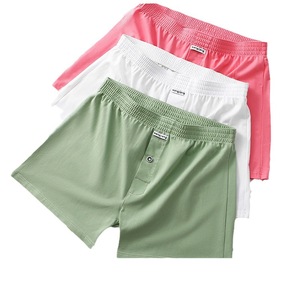 <strong>Clearance</strong> <strong>Men's</strong> Underwear <strong>Boxer</strong> Briefs 100% Cotton Mid-Rise Knitted ODM Loose-Fitting Underpants for Adult <strong>Men</strong> - Product Image 1