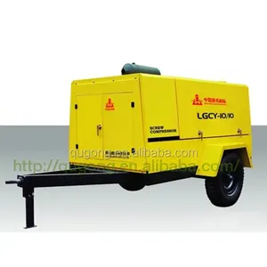 10 Bar Large Mining Compressor - Mobile / Portable Diesel Air Compressor For Sale in UAE