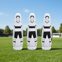 Mannequin de défense gonflable en PVC pour l'entraînement au football, certifié CE, design durable, portable, usage individuel - APEX