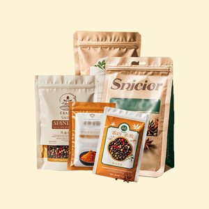 Tùy chỉnh in đứng lên túi zip bột nhựa bột Ngô Gia vị đóng gói gia vị trái cây sấy khô Trà gia vị Túi - Product Image 6