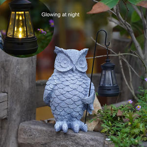 Retro Owl Holding Lantern Solar Garden Light <strong>Funny</strong> Animal Decorative Light for Garden Hallway Ornament <strong>Housewarming</strong> <strong>Gifts</strong> - Product Image 3