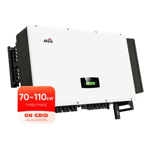 Afore Inverter surya Grid 80kW 90kW 100kW 110kW 3 fase hibrida di Turki