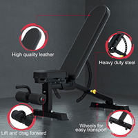 Équipement de musculation multifonction pour la maison, banc de musculation pliable en métal avec supports pour haltères, banc de musculation réglable