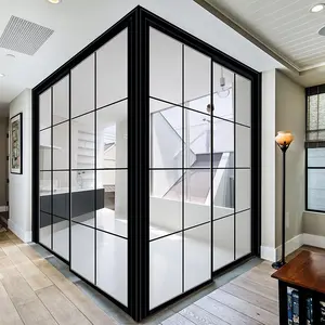 High Quality Sliding Glass Doors Aluminium Sliding Door Grid Design For Kitchen Entrance