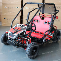 Kart à pédales tout-terrain à suspension intégrale, prix abordable, qualité ISO9001, moteur essence 4 temps, deux places, avec marche arrière