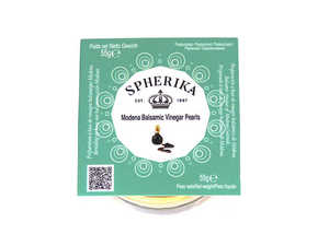 Perlas de vinagre balsámico Spherika de calidad segura, suministro de fábrica, tarro de vidrio congelado de 55G, perlas de vinagre ligeramente ácidas para guarnición - Product Image 5
