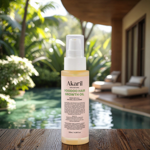 Huile de croissance capillaire Akaril Voodoo 100% naturelle à base d'extraits de plantes favorise la repousse des cheveux prévient les pellicules et les démangeaisons du cuir chevelu hydrate les cheveux - Product Image 6