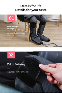 Masajeador de Piernas por Compresión de Aire con Función de Calor, Envolturas de Piernas con Presión Ajustable en Múltiples Modos para Aliviar la Fatiga de las Piernas - Product Image 6