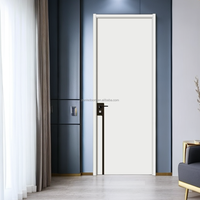 Portes intérieures en bois massif modernes et minimalistes, adaptées aux maisons ou aux villas