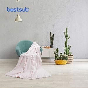 BestSub Custom 50"x60" Coral Pink Arctic <strong>Fleece</strong> <strong>Lined</strong> Sublimation Printed Blank Micofider Polyester Kids <strong>Blanket</strong> - Product Image 2
