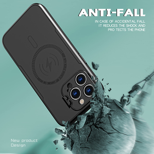 Custodia protettiva per telefono in TPU di lusso per PC con supporto per protezione dell'obiettivo custodie magnetiche per telefoni cellulari per <span class=keywords><strong>iPhone</strong></span> 12 13 <span class=keywords><strong>14</strong></span> 15 - Product Image 4
