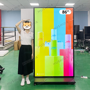 86inch mạng kim loại máy nghe nhạc quảng cáo 4K UHD siêu mỏng LCD thông minh đầy đủ Màn hình hiển thị tương tác kỹ thuật số <span class=keywords><strong>kiosk</strong></span> - Product Image 3